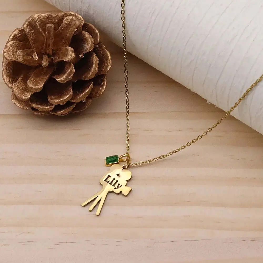 

Chandler Custom Name Vintage Movie Camera Necklace Stainless Steel Punk Long Chain Couple Jewelry Gift For Men Women Friendship