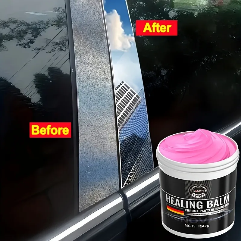 كريم تجديد الكروم متعدد الأغراض: يعيد طلاء السيارة - ويصلح الأكسدة للعجلات والمصدات
