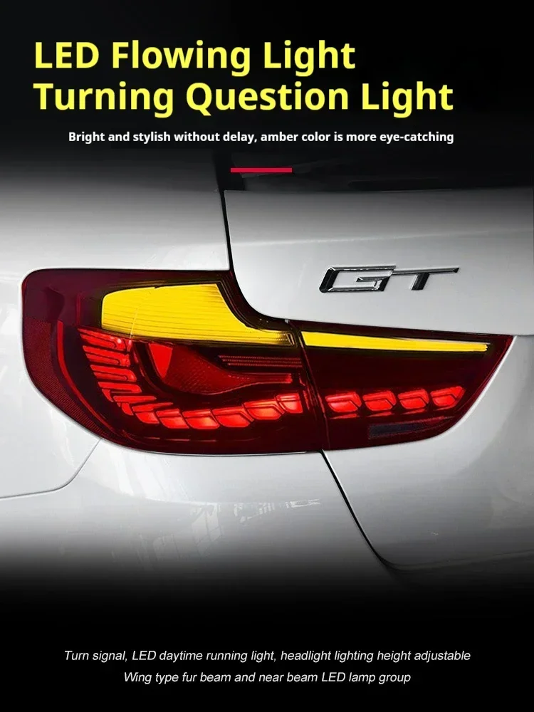 

Автомобильные фары FT для 3 серии GT F34, задние фонари 2013-2020, светодиодные задние фонари, динамический указатель поворота, автомобильные задние фонари в сборе