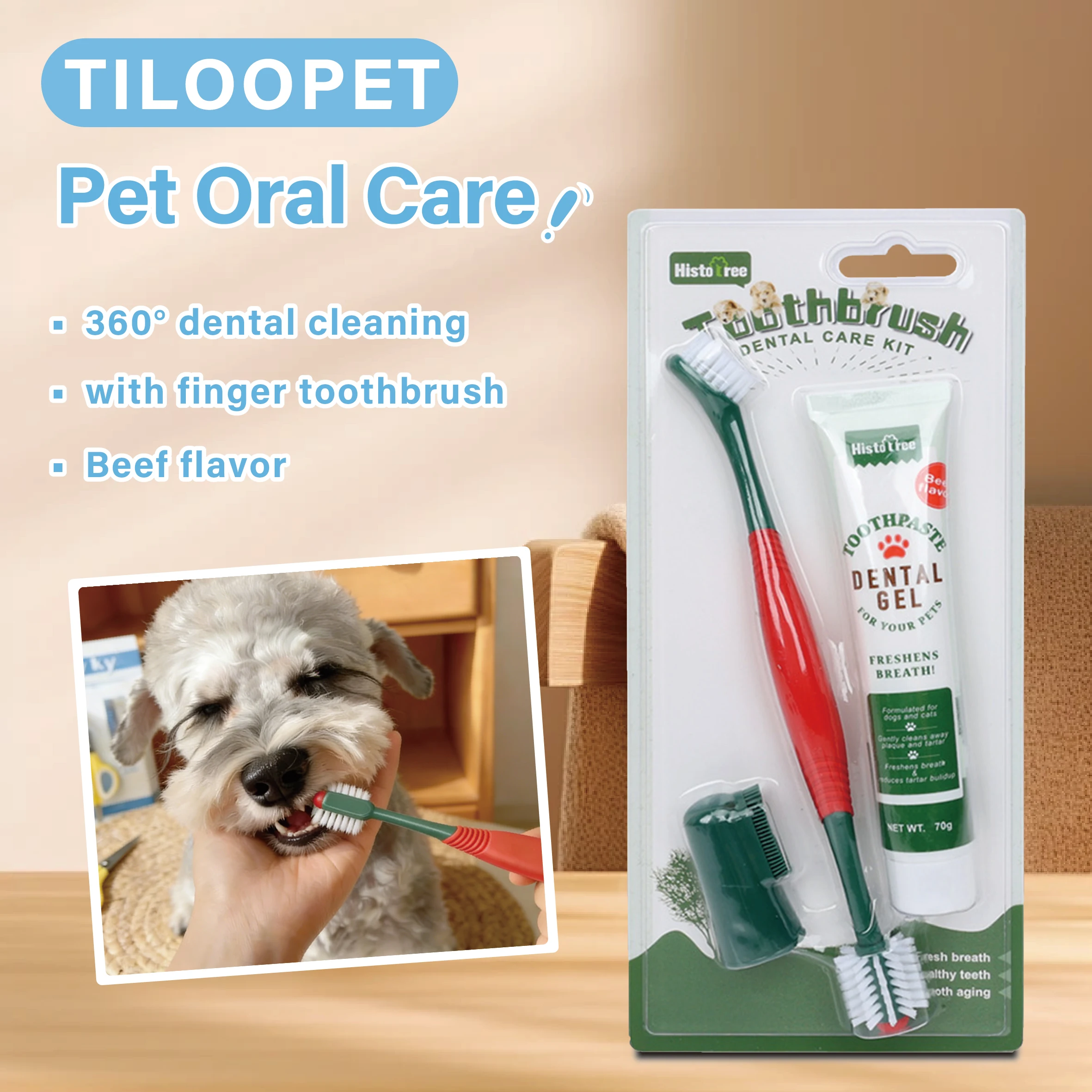 : Cepillos y pasta de dientes para mascotas