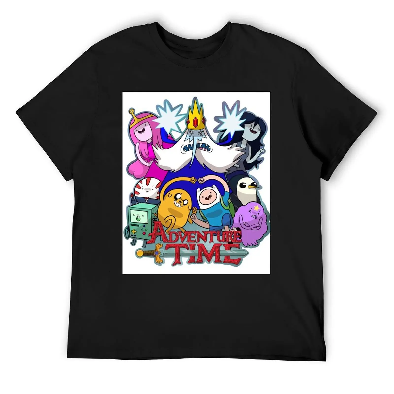 

Adventure Time! T-Shirt for a boy plus size tops cotton graphic tees plus size men clothing
