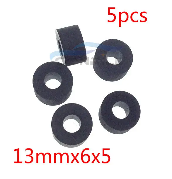 5pcs 13mmx6x5 retractor press wheel belt pulley rubber audio pressure recorder cassette deck pinch roller tape Stereo player