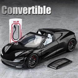1:24 Roadster MODEL Y Model 3 model S Alloy Toy Car Sound Light Children Toy Collectible Birthday gift