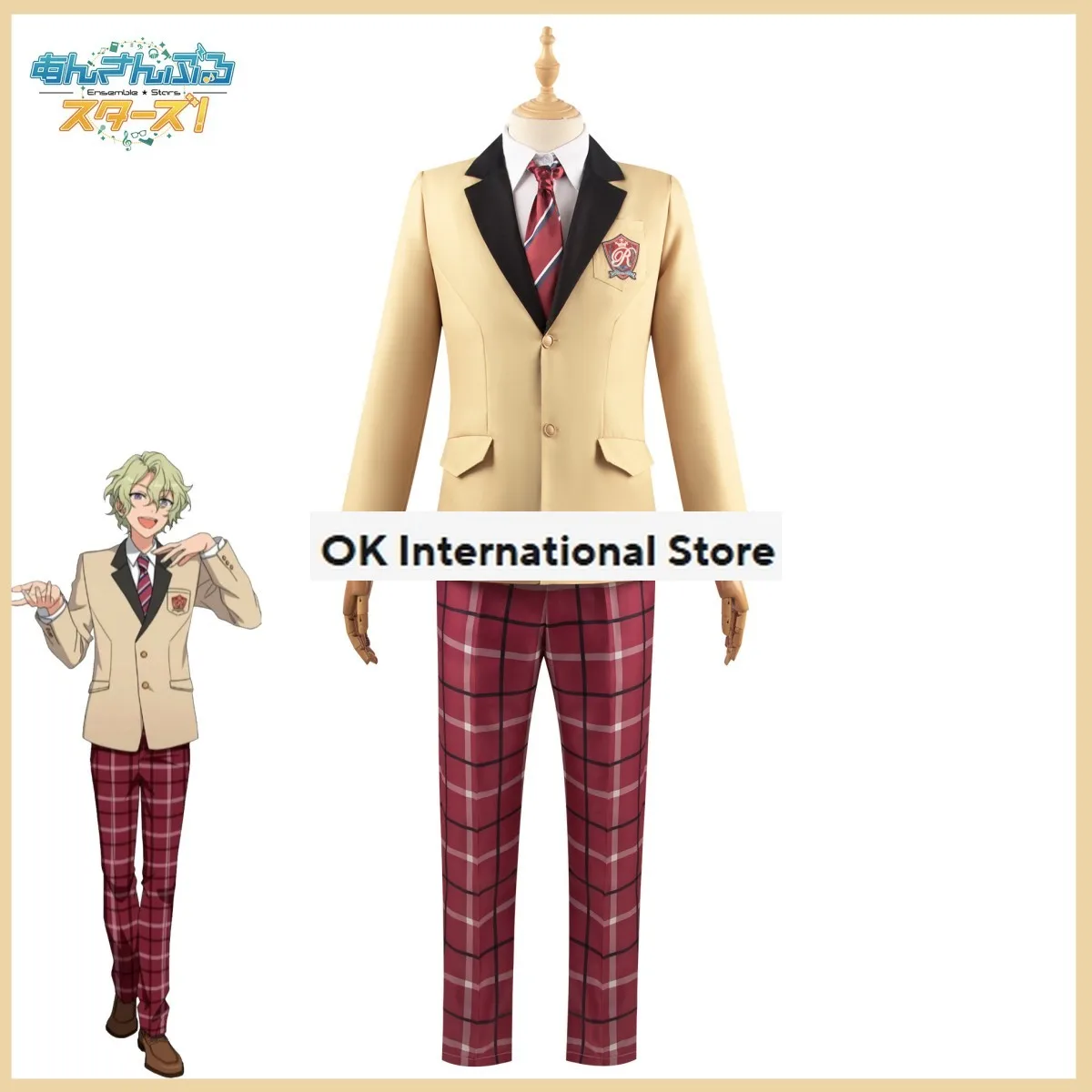 Game Ensemble Stars Tomoe Hiyori Isara Mao Fushimi Yuzuru Cosplay Costume Wig Japan South Korea School Uniforms Man Campus Suit