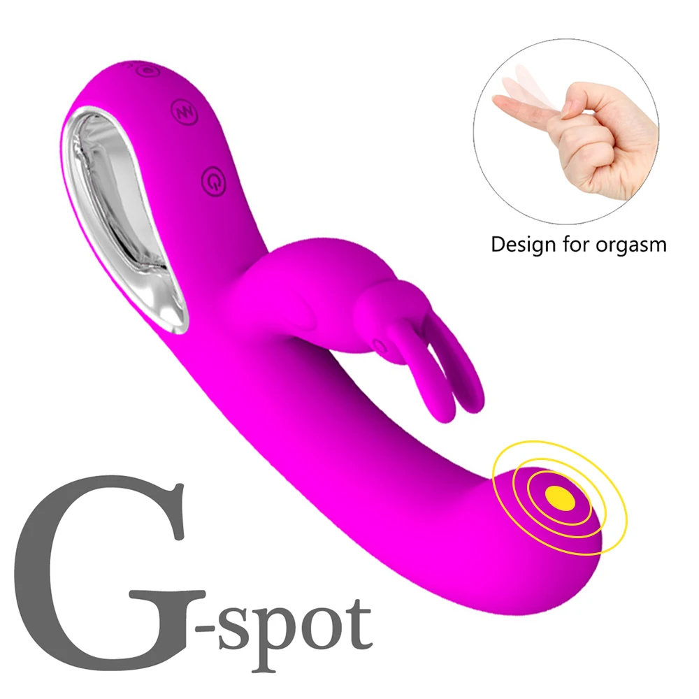 Rabbit Dildo Vibrator 12 Speeds Sex Toy for woman Clitoris Stimulator Adult Products Female Masturbation