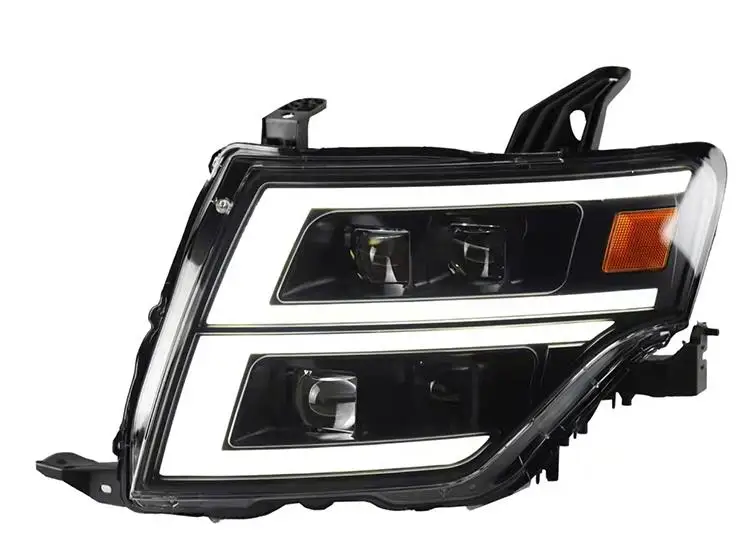 MIT 4 Led License Headlight for Pajero 4th Front Lights for Montero 2 Led Low Beam 2 High Beam with Led Drl for Shogun Turning
