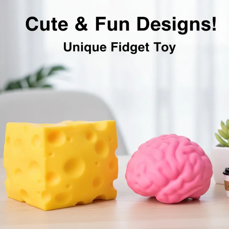 

Funny Y2K Giant Brain Squishy Toy Funny Slow Rising Stress Relief Squeeze Ball Anime Cheese Brain Fidget Toy Gift Wholesale New