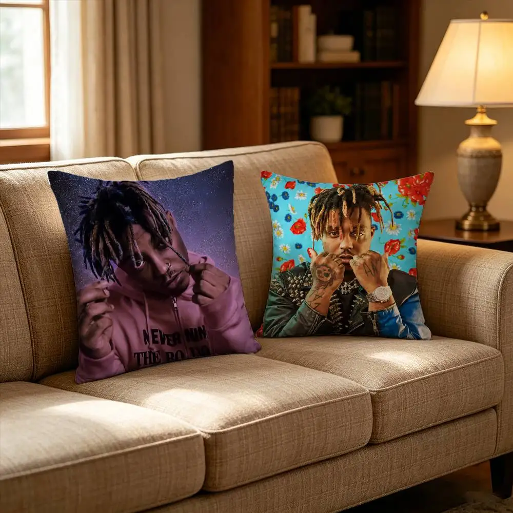 

Legends Tribute Juice WRLD Hip Hop Pillow Case Pattern Printed Pillowcase For Living Room Sofa Cushion Cover