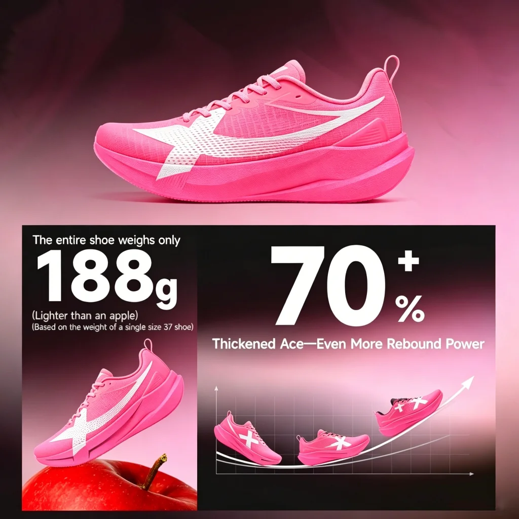 XTEP 2000KM 5.0 PRO Running Shoe Plate‑Free Daily Marathon Trainer for Men Cushioning Stability Durable Sneaker 874219110026
