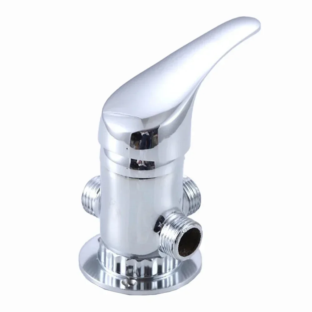 Válvula de ângulo para sanita bidé e banheiro, acessórios de 3 vias, cor prata, G1/2 "interface, misturador, novo