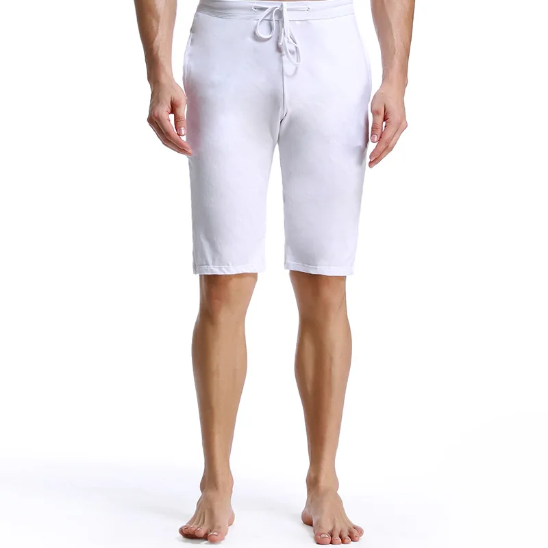 Celana Piyama Pria Celana Tidur Santai Katun Ukuran Besar Pakaian Tidur Nyaman Musim Panas Pakaian Tidur Pria Pantalon Celana Pendek Pakaian Rumah