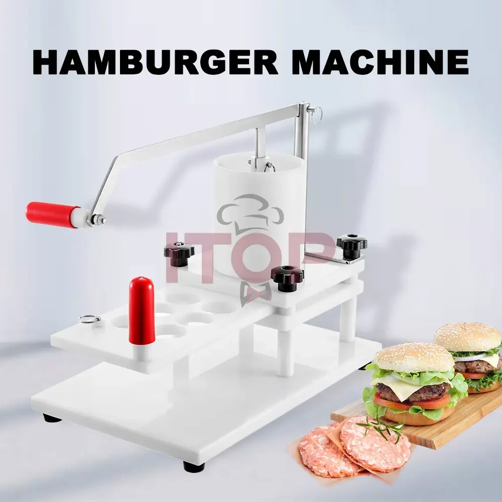 ITOP 110mm Small Capacity Hamburger Patty Making Forming Machine Burger 15mm Commercial High Efficiency Burger Making Machine