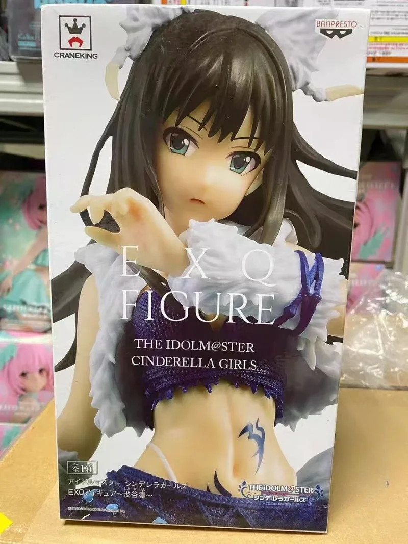 In Stock Original Bandai Banpresto The Idolmster Shibuya Rin Anime Action Figures Model Toys desktop Ornament collect Gifts