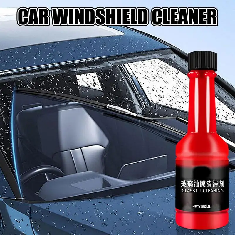 

Car Glass Oil Film Cleaner Automotive Glass Cleaner Water Stain Remover 150ml Car Windshield Cleaner Glass Film Removal Fluid