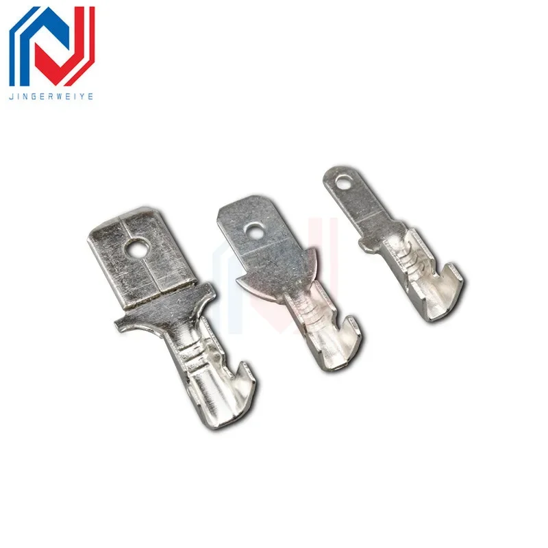 50 Pcs/lot Pitch 2.8/4.8/6.3mm Insert Inserts Terminal Wiring Type Cold Compression Terminal Copper Connector