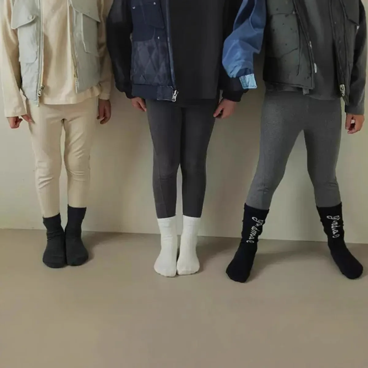 

2025 Autumn New Girls Leggings Solid Children Cotton Trousers Baby Girl Elastic Pants Solid Color Kids Clothes