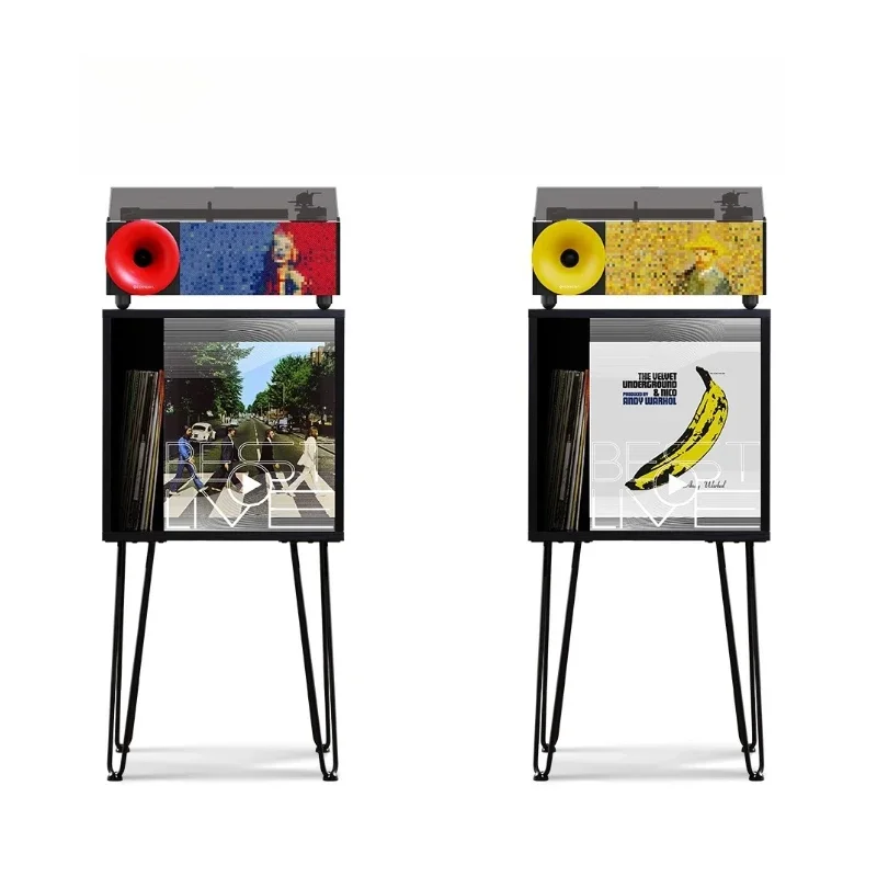 

Professional desktop vinyl record player, donut bluetooth speaker, phonograph