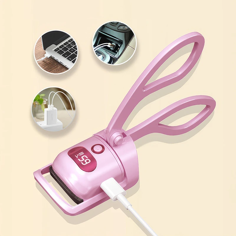 AileenEnn 속눈썹 컬러 전기 가열 속눈썹 컬러 ZY-003X 4 온도 설정 오래 지속되는 휴대용 USB 충전식