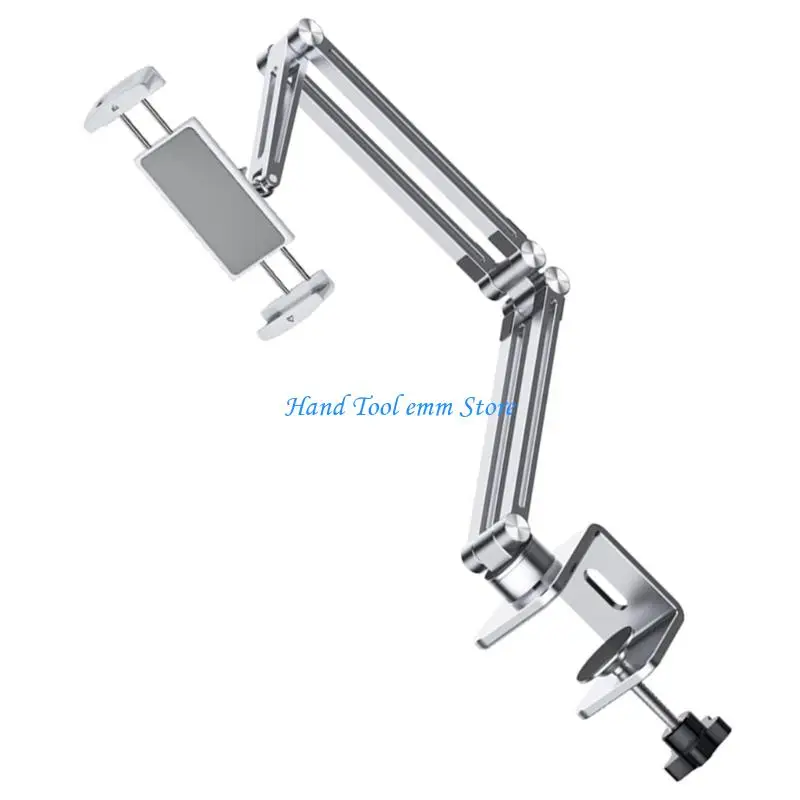 H37F Universals Aluminum Tablets Desk Mount Arm For Desks Clamps 4 To 12.9inch Screens