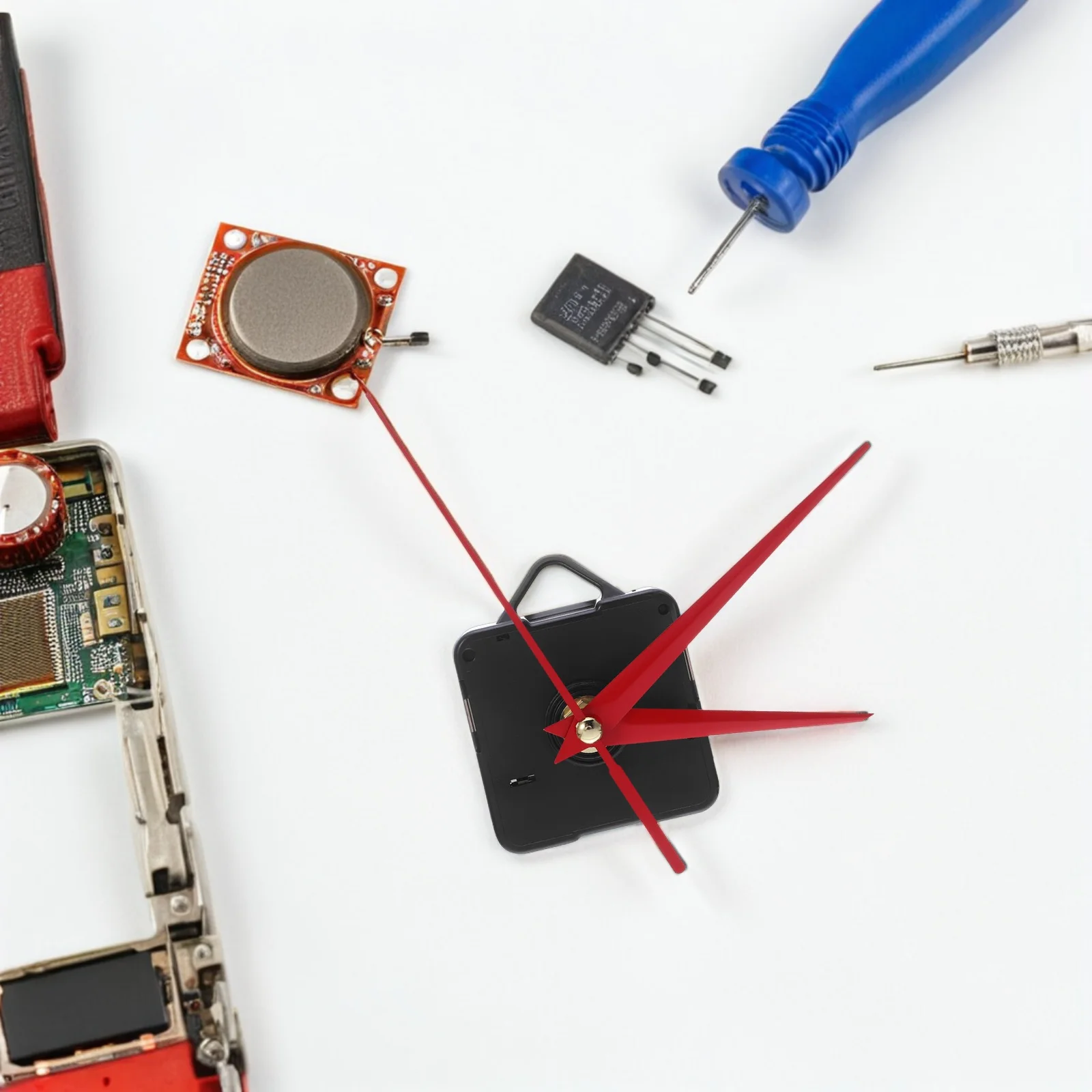 

Clock Movement Kit Simple Design 13Mm Shaft 6Mm Thread Silent High Precision for Wall Desk Cross Stitch DIY Repair Home Hotel