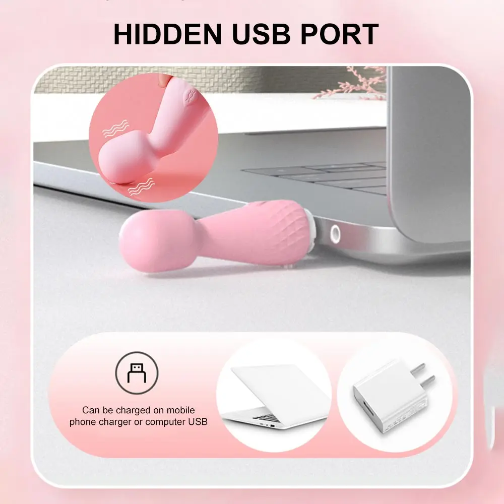 Mini Powerful Personal Silicone Sex Toys for Women Vibrator G Spot Clitoris Clit Stimulator AV Stick Adult Female Dildo Massage