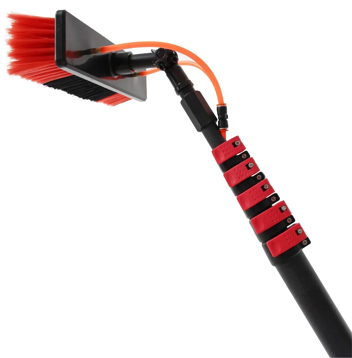 For Extentool  telescopic long reach water fed pole solar panel cleaning brush window cleaning equipment