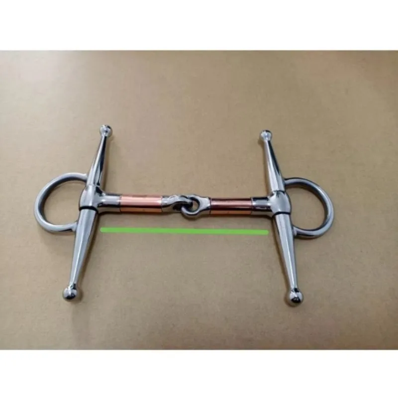 304 Stainless Steel Red Copper Tube H-type Overlord Bit Harness Equestrian Supplies Hydraulics Accessories Reins Bridle
