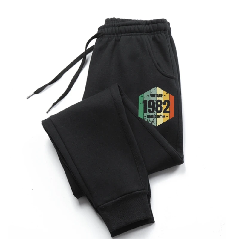 

Vintage Are Born In 1982 Men trousers Mens Pure Cotton 38 Years Old Birthday pants men's pants New Arrivals Summer sweatpants Ha