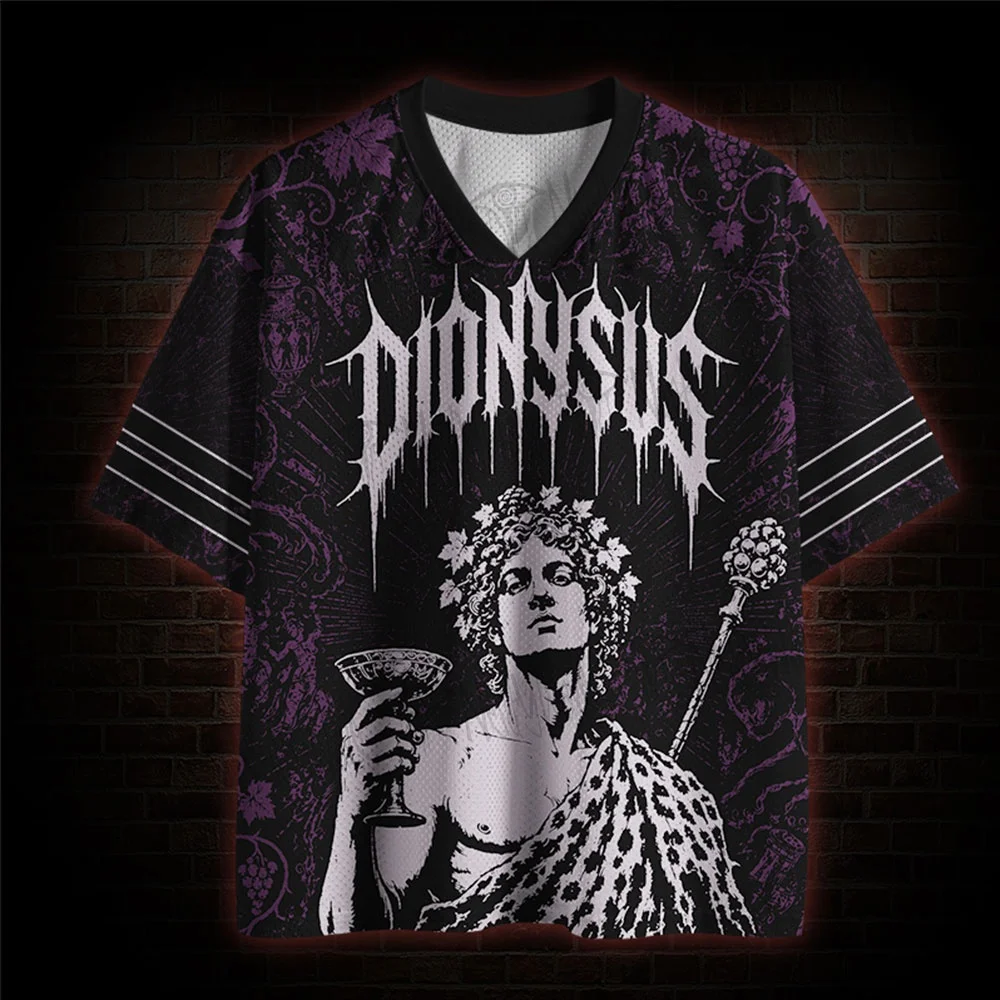 2026 New Nordic Mythical Theme Sports Fashion Short Sleeve V-neck Street View Clothing Mythical Fan Gifts T-shirt