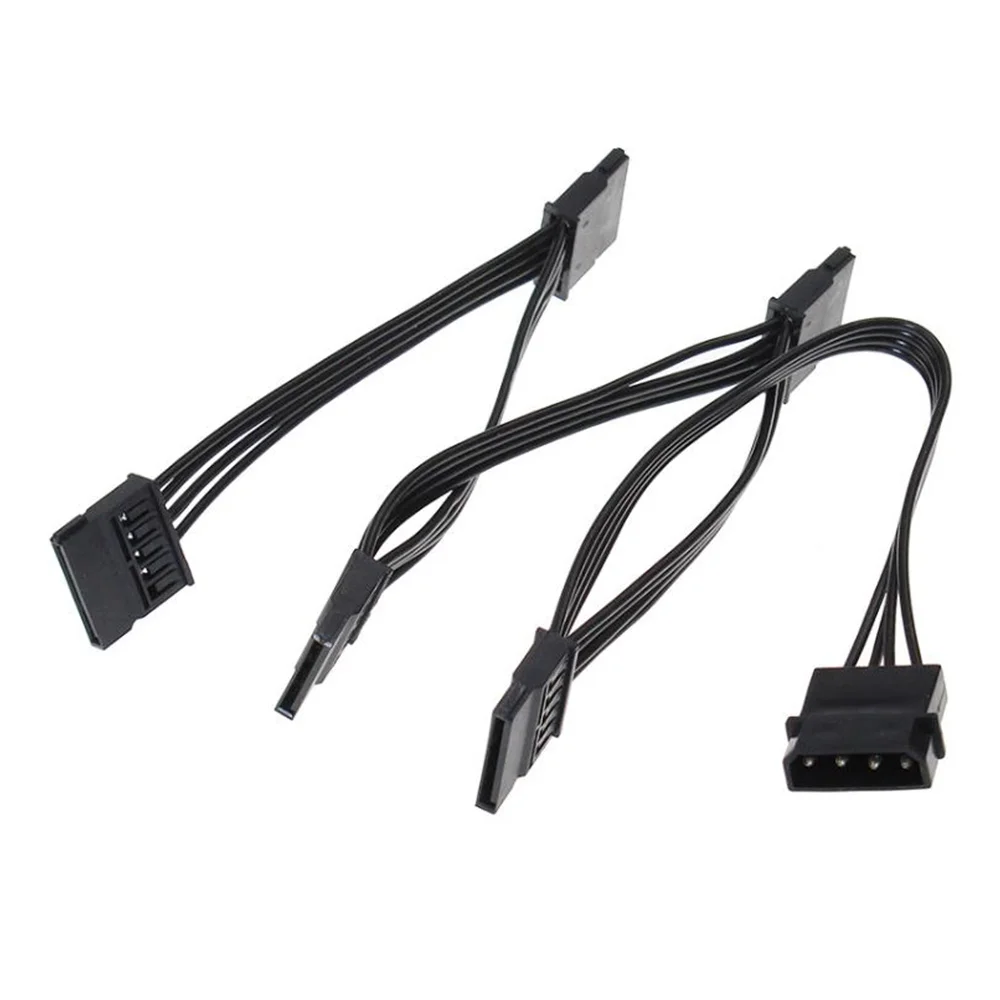 

Кабель питания Molex для жесткого диска, разветвитель с 4-контактным IDE на 5 SATA 15Pin для ПК Sever 18AWG, с 4-контактным на 15-контактный разъем питания, 10 шт.