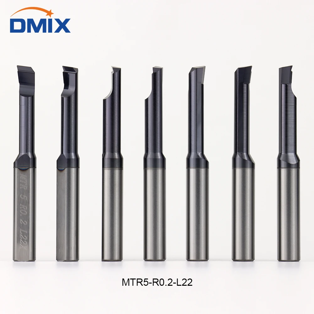 DMIX HRC55 MTR Small Bore Boring Inner Hole Machining Carbide Turning MTR 2/2.5/3/4/5/6/8 Boring Cutter For Stainless Steel