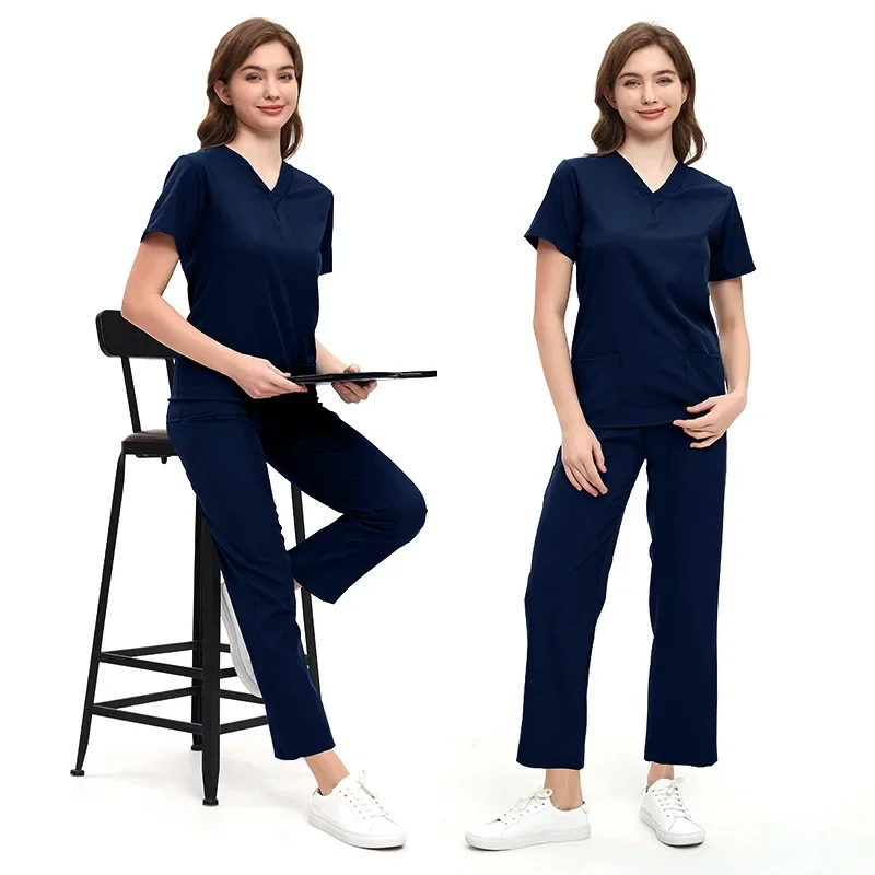 doctor-surgical-gowns-short-sleeve-hand-wash-gowns-women's-suit-nurse-uniforms-operating-room-work-uniforms-isolation-clothing