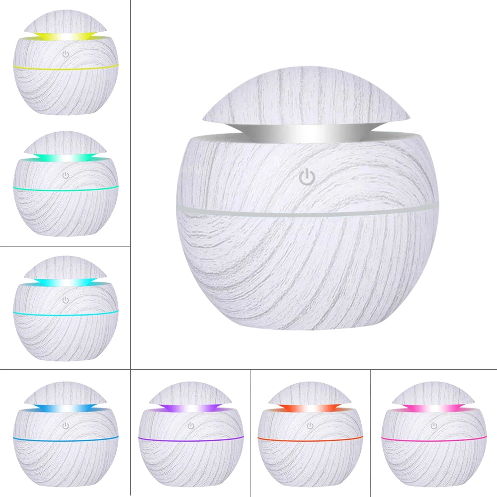 

Advanced Ultrasonic Humidifier 130ml - Digital Touch, 7 Color LED Mood Lights, USB-C Fast Charging