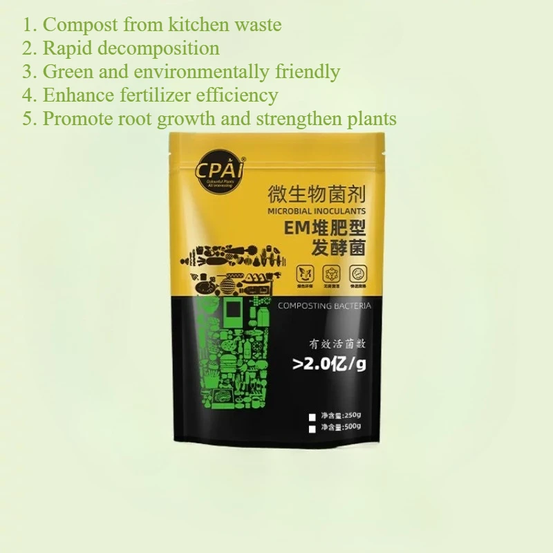 Composting Bacteria EM Microbial Inoculant Kitchen Waste Organic Fertilizer Fermentation Agent Composting Gardening Planting