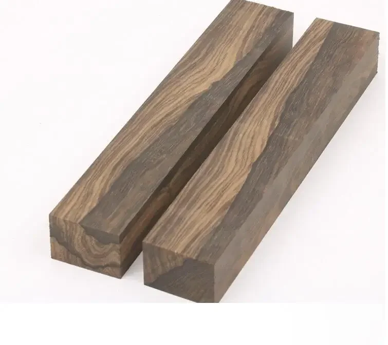 1 pezzo di legno di cachi nero Ziricote, Ciricote (Cordia Dodecandra) Manico di coltello messicano in ebano Materiale Materiali per la produzione di coltelli