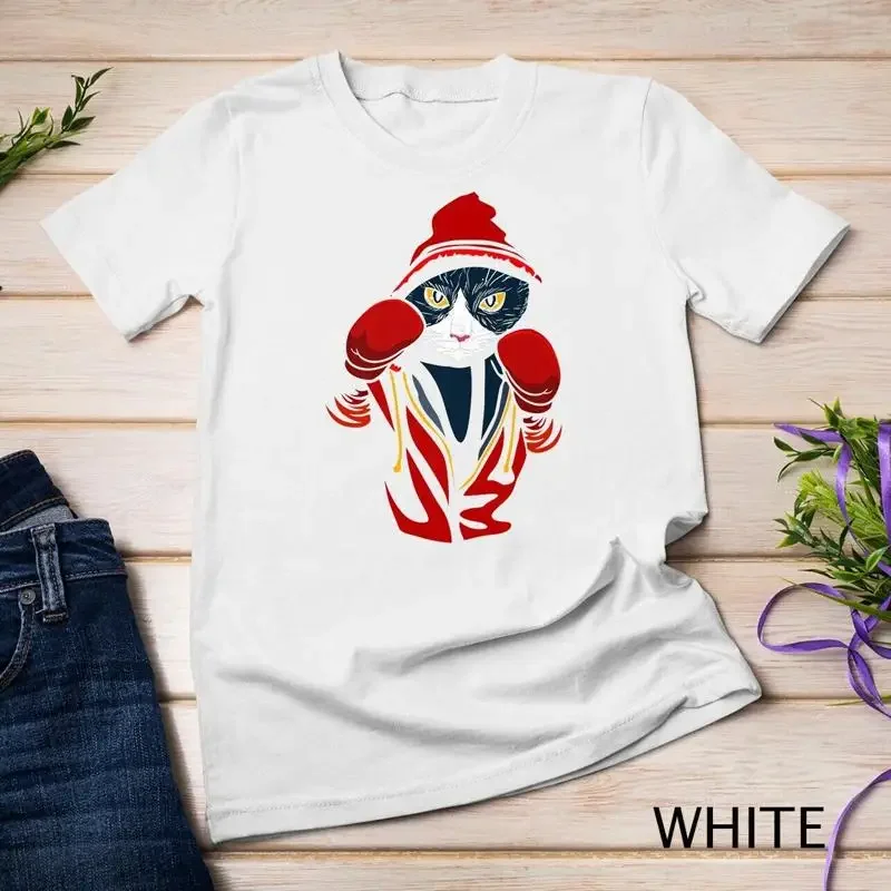 Cat Boxing Shirt Creative Animal Lovers Cool Boxer Gift Unisex T shirt