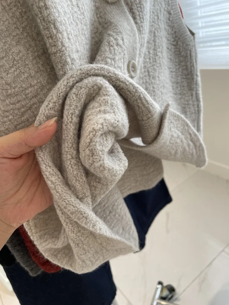 Korean Sle Knitted Vest Women's Svel round Ne Layering Pure Color Autumn Winter Soft And Versatile  Color Sweater