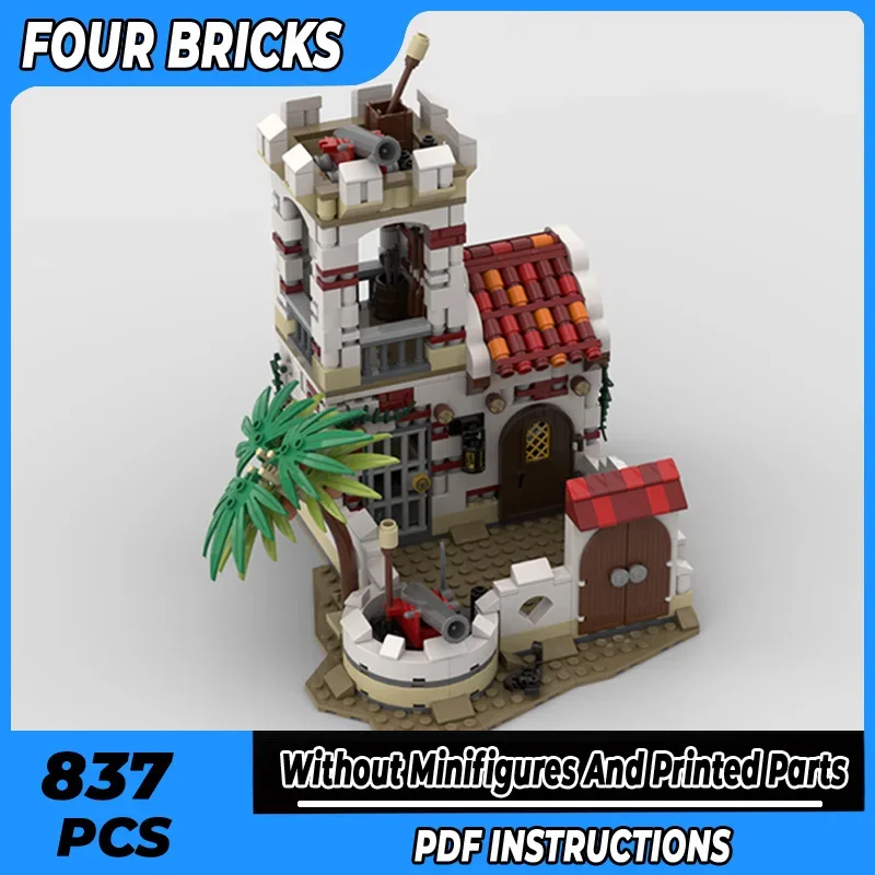 

Moc строительные кирпичи модель замка маленькая фортеця технология модульные блоки праздничные подарки игрушки для детей наборы «сделай сам» сборка