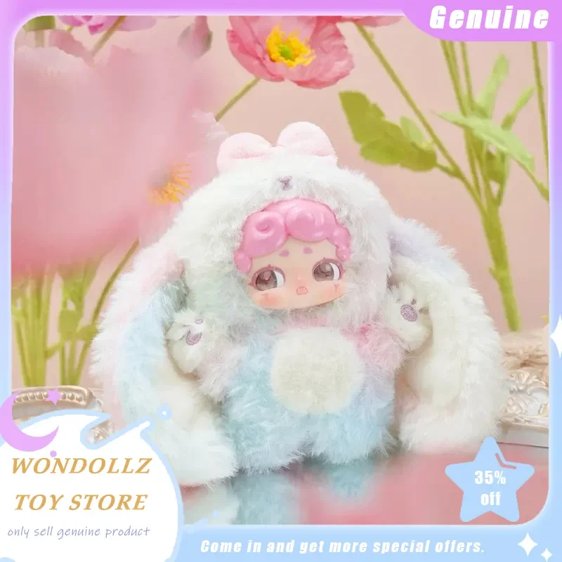 

Подлинная Lucky Deer Nai Goodnight Rabbit Series слепая коробка Kawaii виниловое лицо плюшевая кукла сумка кулон орнамент для девочек детский подарок