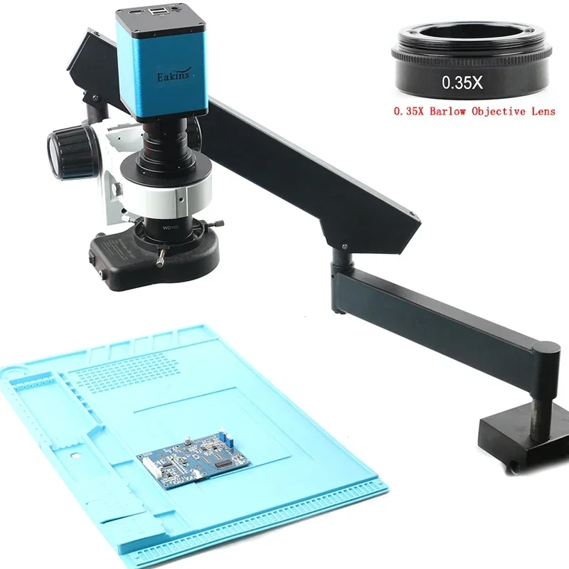 Messa a fuoco automatica sensore SONY HDMI misura microscopio digitale fotocamera articolato braccio girevole morsetto microscopio supporto +