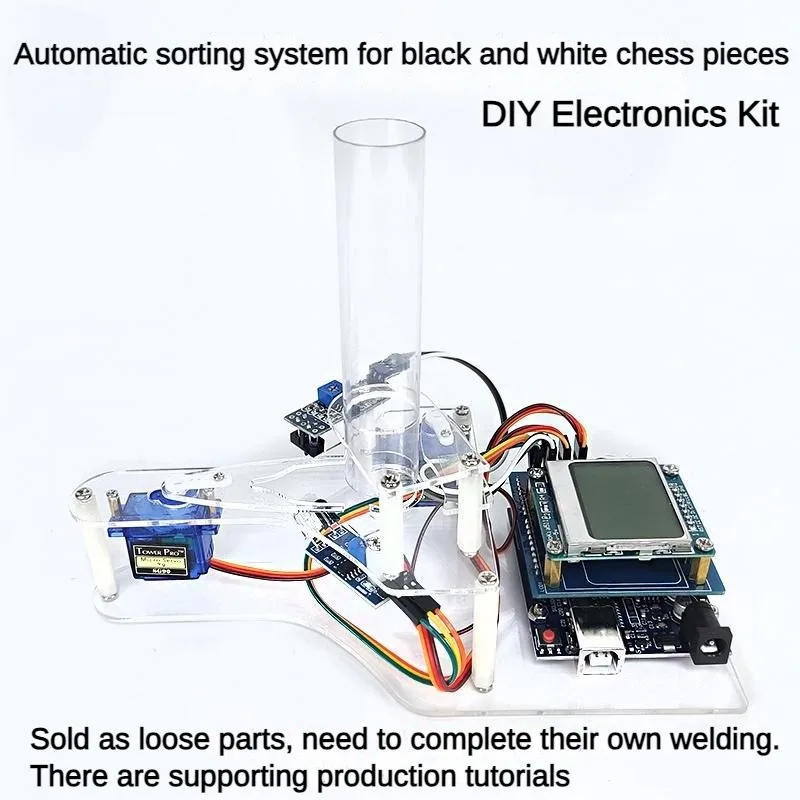 SG90 أبيض وأسود الشطرنج التلقائي فرز الإلكترونية التعليمية روبوت لروبوت اردوينو لتقوم بها بنفسك عدة UNO للبرمجة روبوت كيت