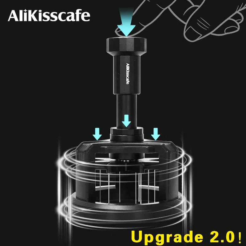 AliKisscafe WDT Tools Rotary 51mm 54mm 58mm Espresso Stirrer Needle Distributor Magnetic Coffee Maker Accessories Barista Tools