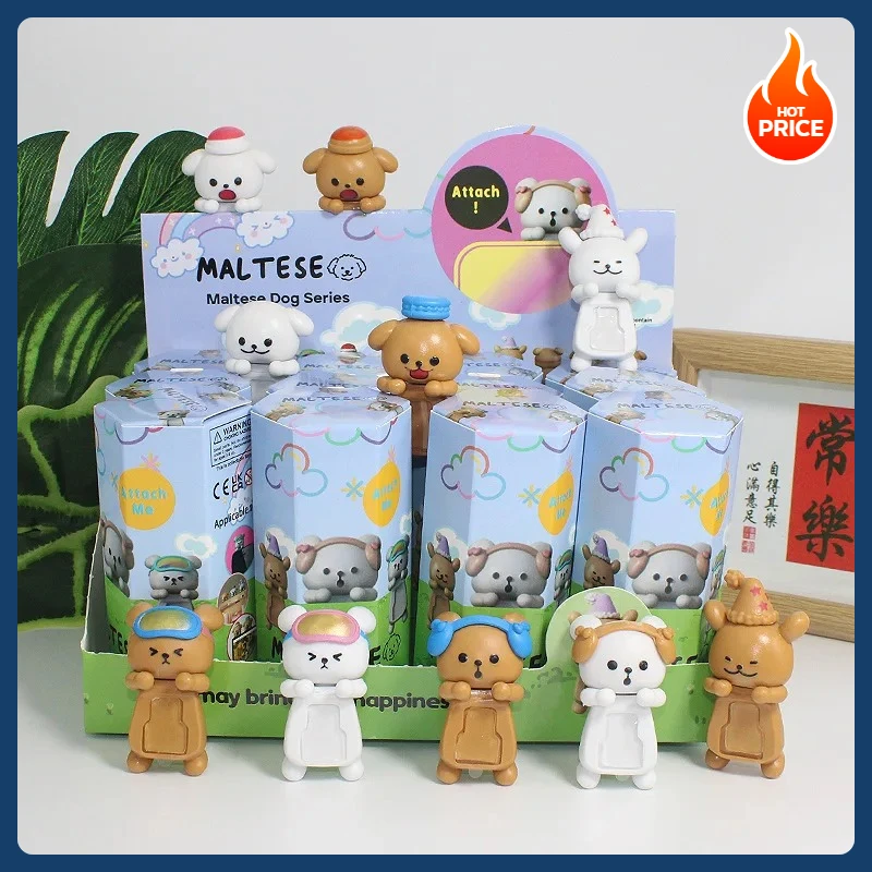 سلسلة جديدة لعام 2025 دمى أعمى على شكل كلب ماليزي هدية للأطفال صندوق عيد ميلاد أعمى جديد لطيف على شكل أمين صندوق صغير لتزيين أعمى