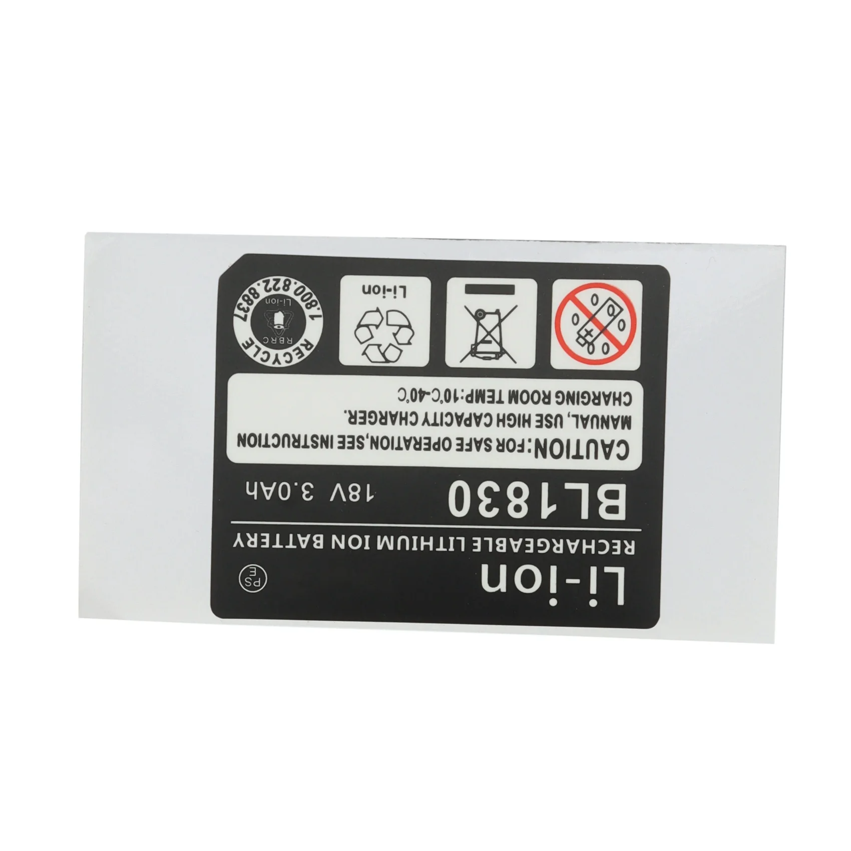 10 Sets of BL1830 Label Lithium Ion Battery 18V 3.0Ah Sticker Label Suitable for Makita 18V Battery Logo HOT