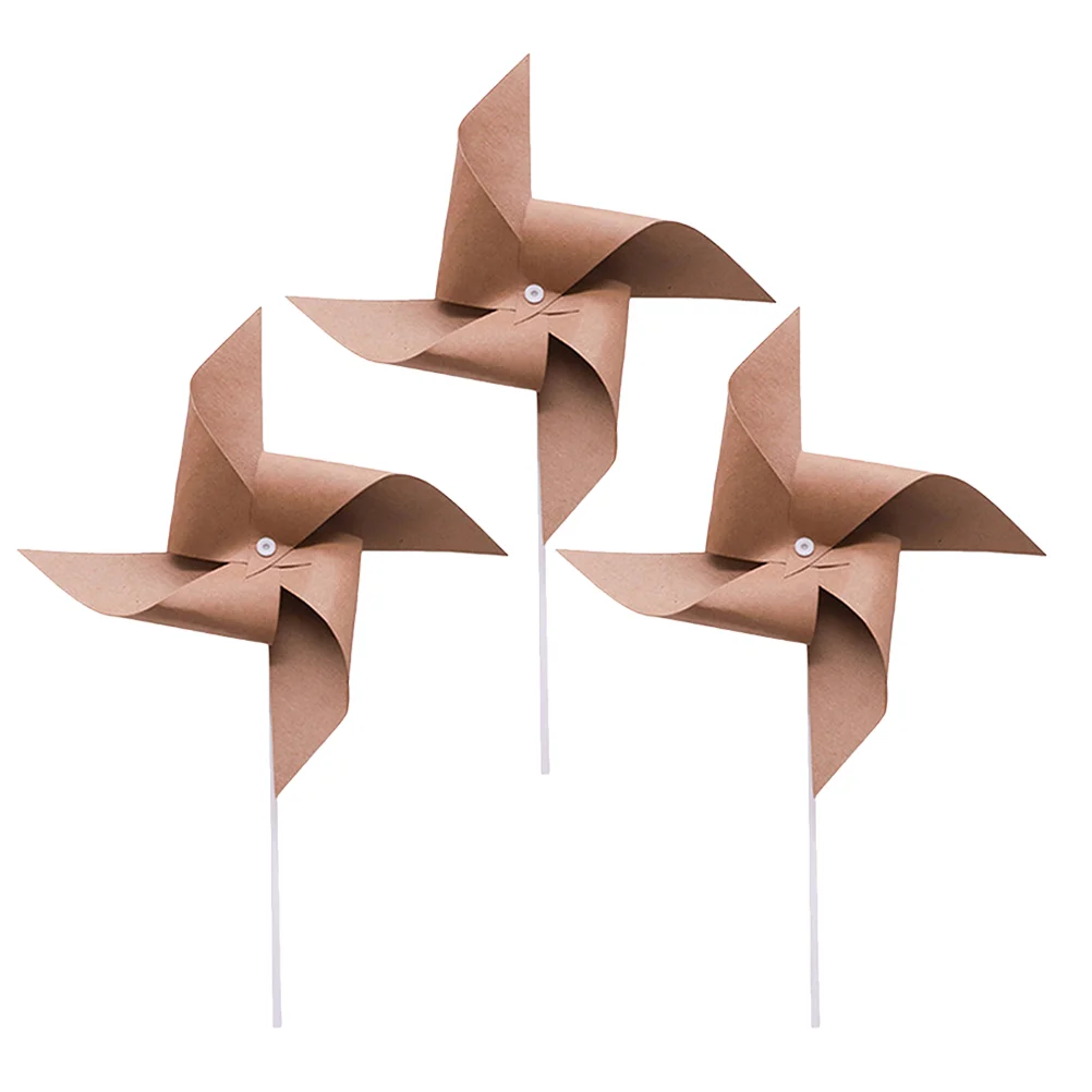 Small Windmill Retro Pinwheel Vintage Decor Toy Mori Department Chocolate Paper Prop