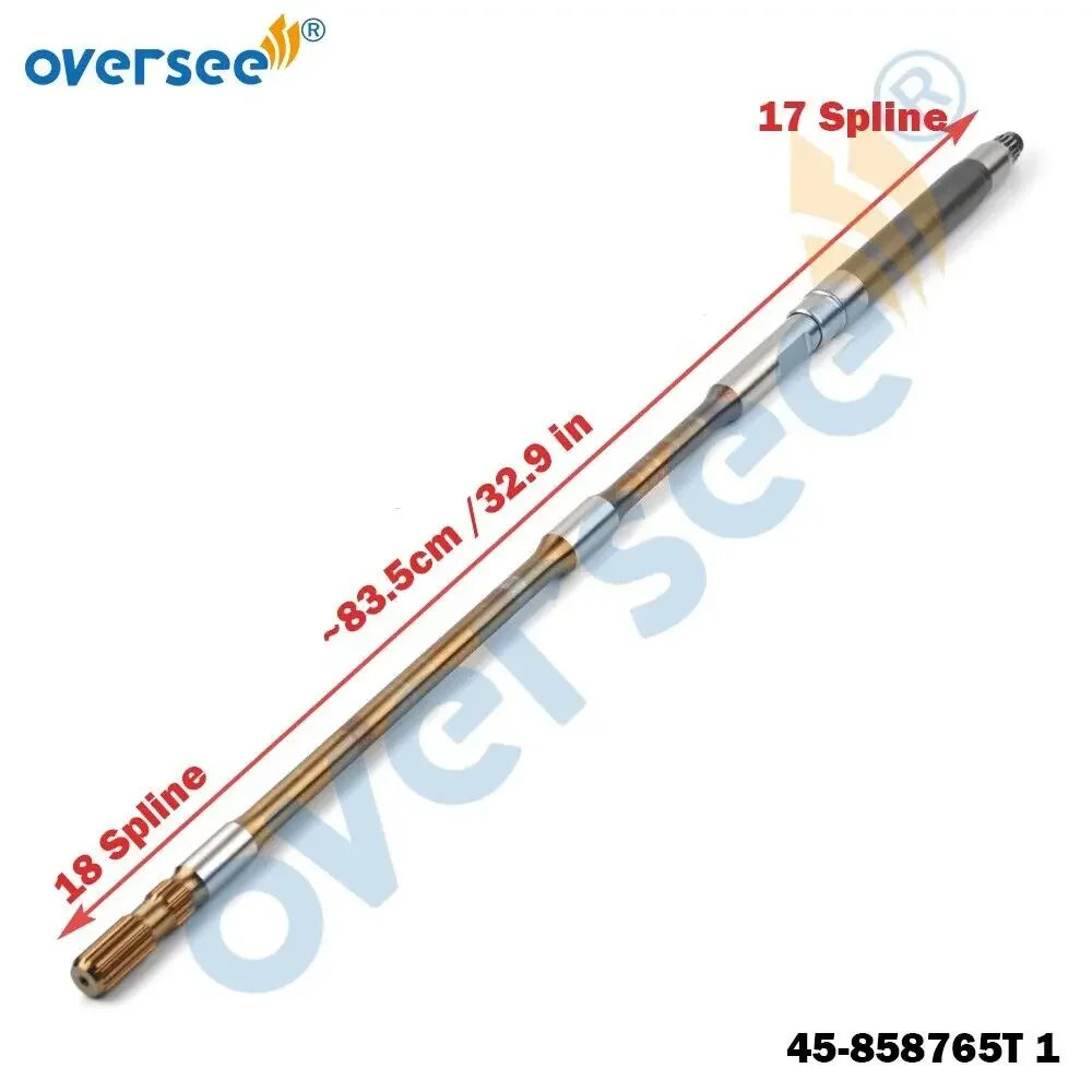

45-858765T 1 Drive Shaft 20" For Mercury Marine 4 Stroke 70-115HP Early Outboard Engine Aftermarket Driveshaft