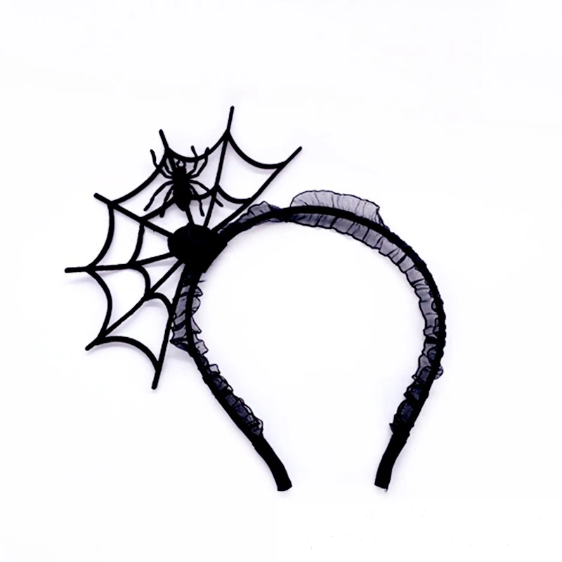 

*New Creative Halloween Headband Personalized Spider Web Women's Hair Accessories Band