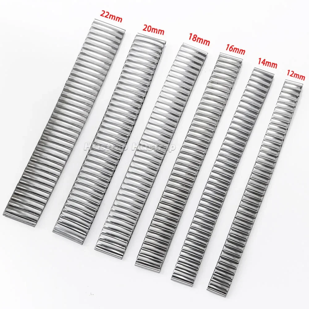 Stainless Steel Elastic Watchband 12mm 14mm 16mm 18mm 20mm 22mm Metal Stretch Expansion Strap Men Women Replacement Wristband