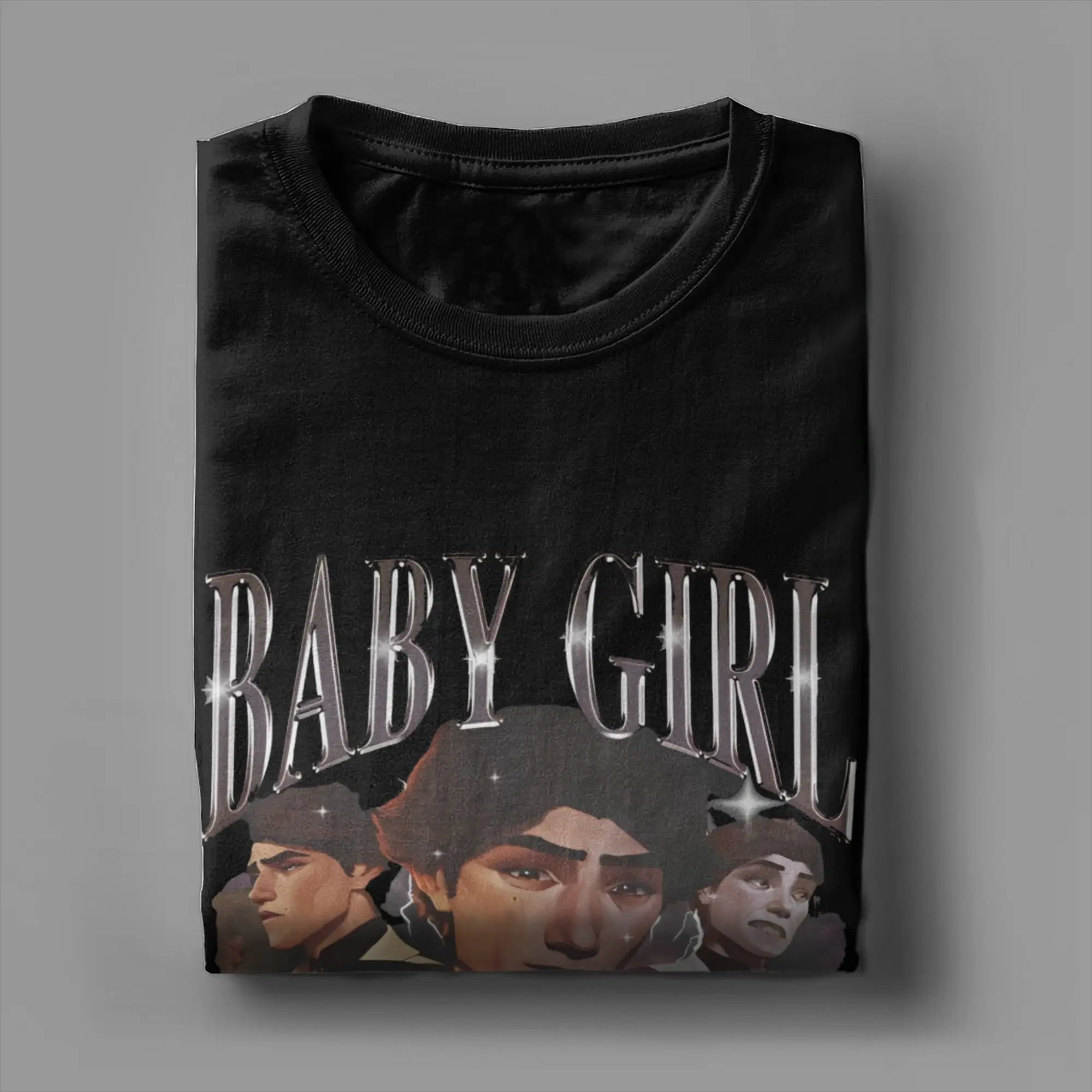 BABY GRIL Men Women Printed Viktor Arcane Baby Girl T Shirt Tee Pure Cotton Jinx T-shirts Clothing