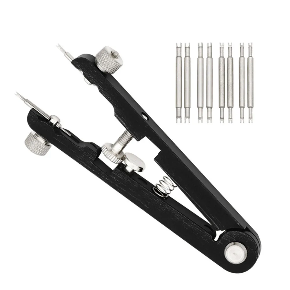 

For Watch Maintenance Tweezers For Adjustment Spring Bar Tool Adjustable Watch Plier Kit Clock Strap Replacement